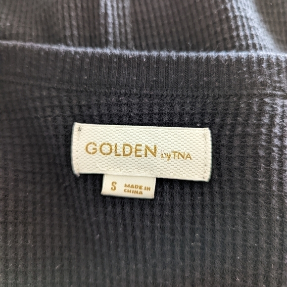 Aritzia golden by tna thermal Los Santos top dress black small - Picture 9 of 14